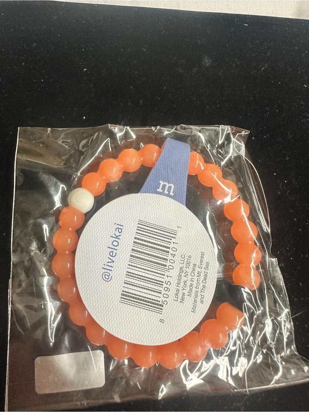 lokai Kids Bracelet - Orange Balance Beaded Wristband